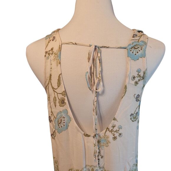 Intimately Free People Slip Dress Boho Mixed Print Tea Combo Open Back Small - Picture 9 of 12